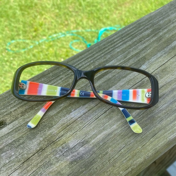 Kate Spade glasses frames Paxton colorful interior brown tortoise 52[]16 130 - Picture 7 of 8